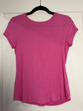 American Eagle Pink Ribbed Top Size Medium